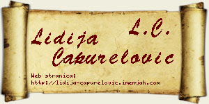Lidija Capurelović vizit kartica